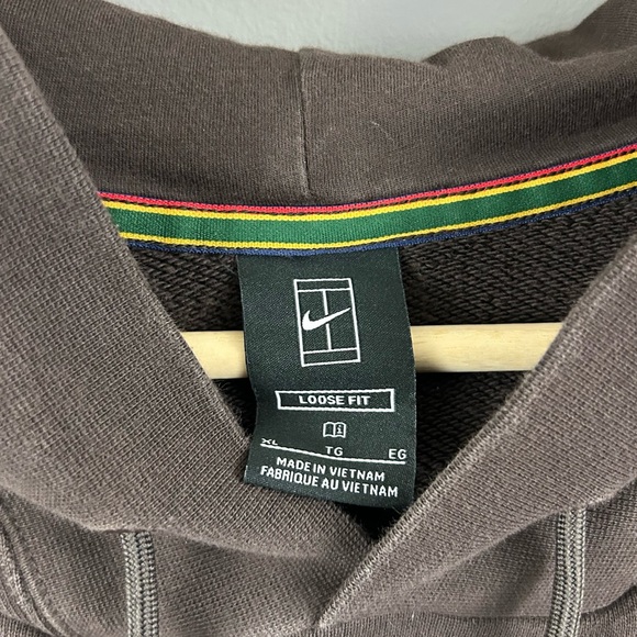 Nike Court Heritage Tennis Loose Fit Sweatshirt Hoodie Size XL - Picture 4 of 12